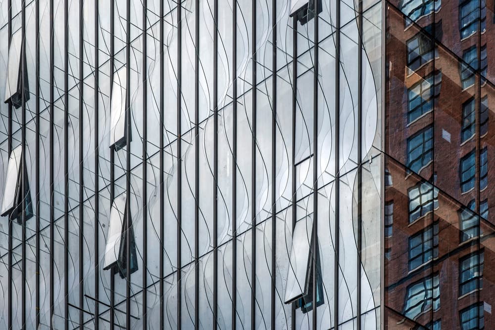 Modern City Reflections by Linda Wride — canvas wall art