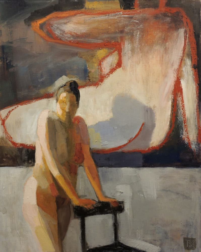 Nude Figure Study by Tore Bahnson — canvas wall art