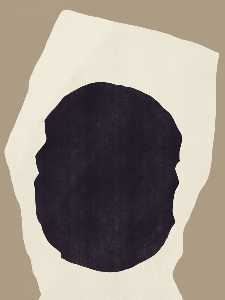 Abstract Organic Form by Little Dean — canvas wall art