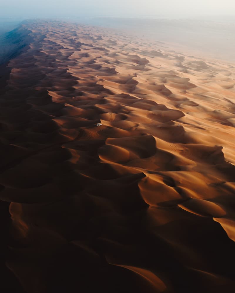 Desert Dunes Aerial View by Witold Ziomek — canvas wall art