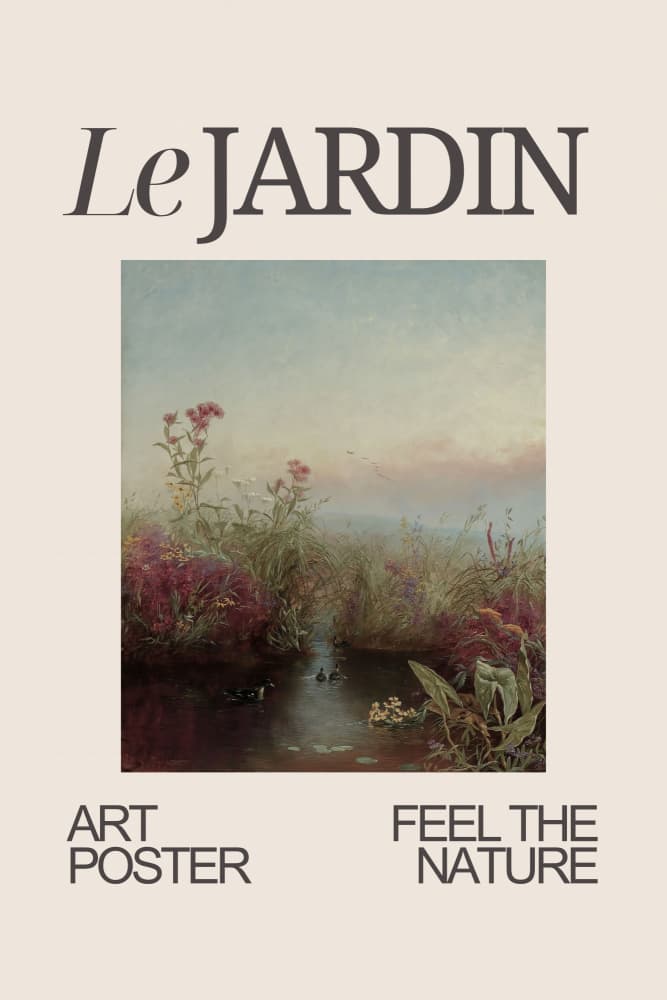 Peaceful Wetland Garden by The Art Concept — canvas wall art