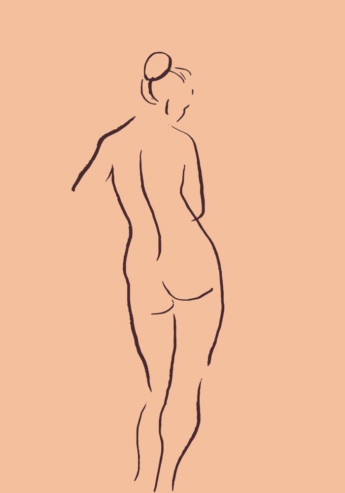 Elegant Nude Figure by Pictufy Studio II — canvas wall art