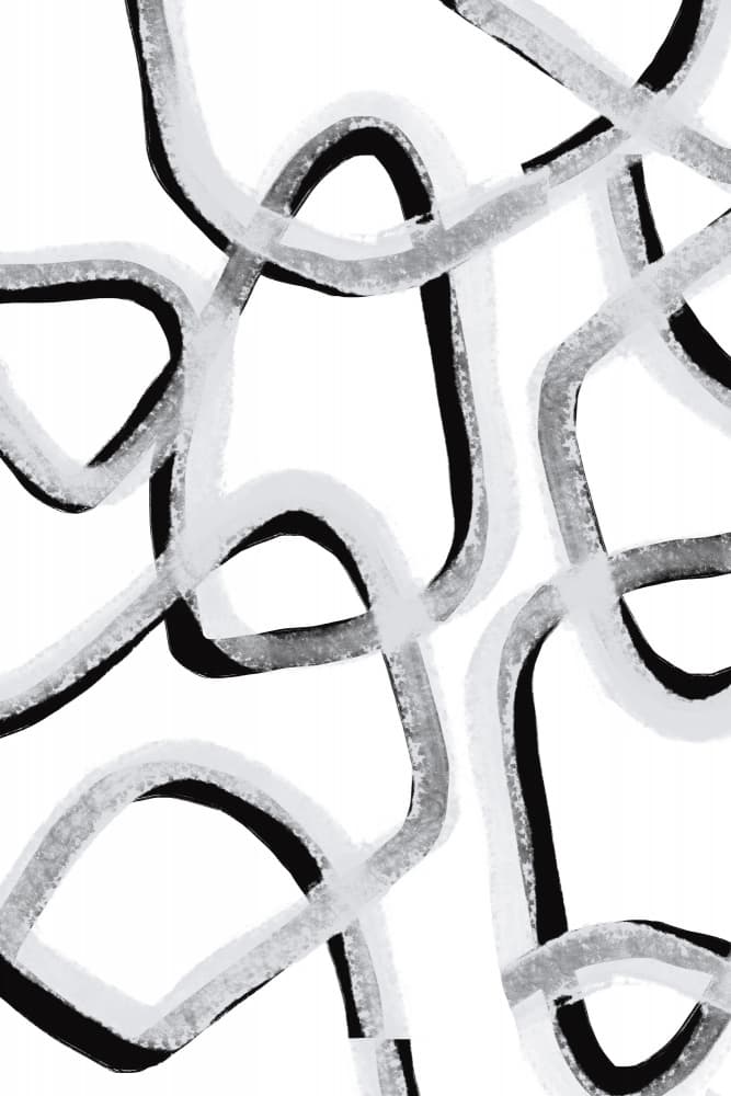Chaotic Lines Dance by uplusmestudio — canvas wall art