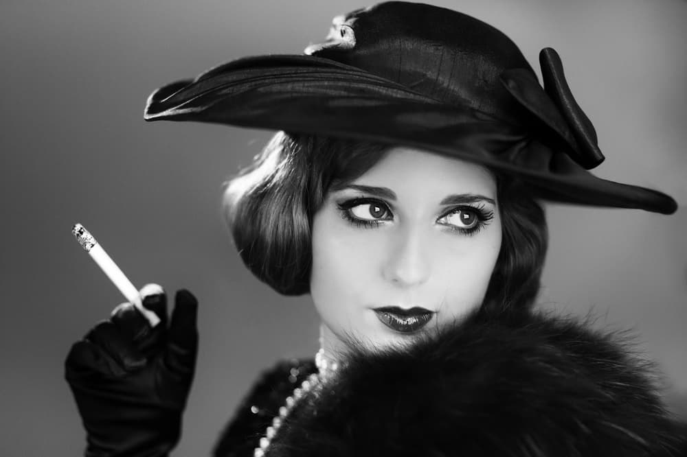 Old Hollywood Femme Fatale by Peppe Tambè — canvas wall art