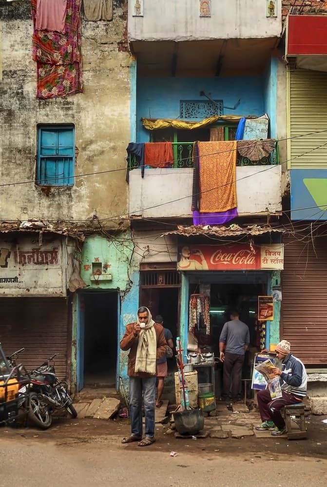 Indian Street Life by Roxana Labagnara — canvas wall art