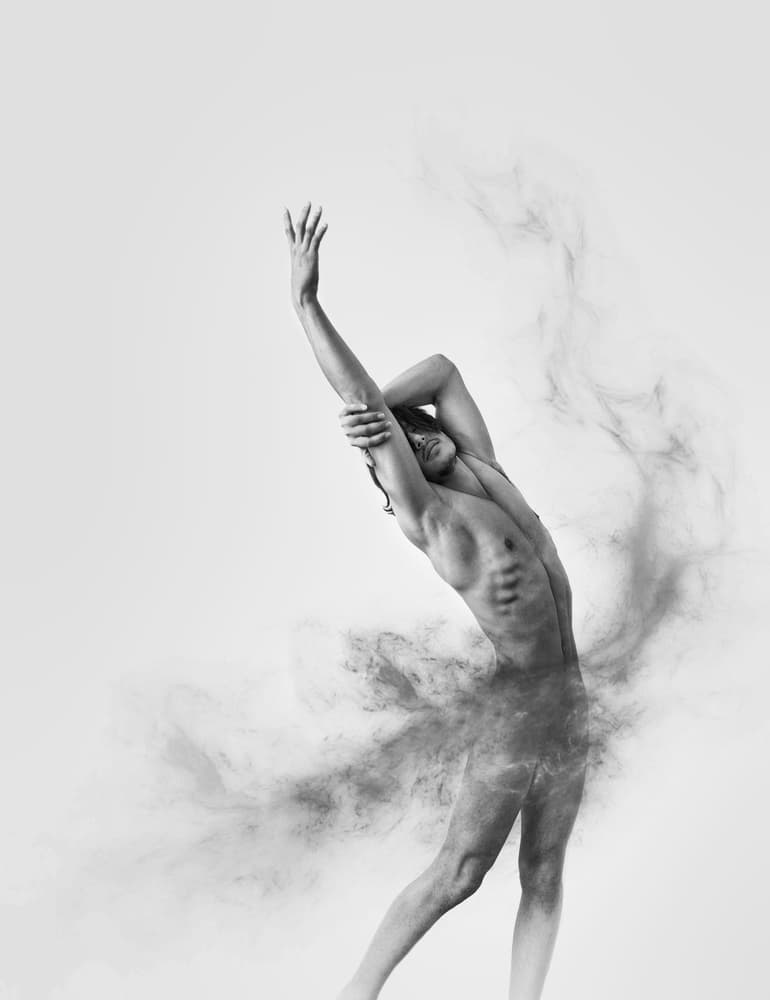 Dynamic Smoke Dance by Babak Haghi — canvas wall art