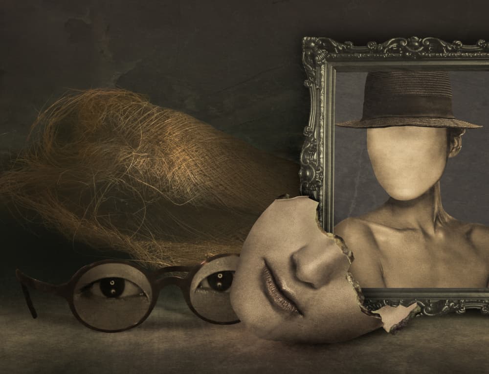 Surreal Faceless Portrait by Biao  Huang — canvas wall art