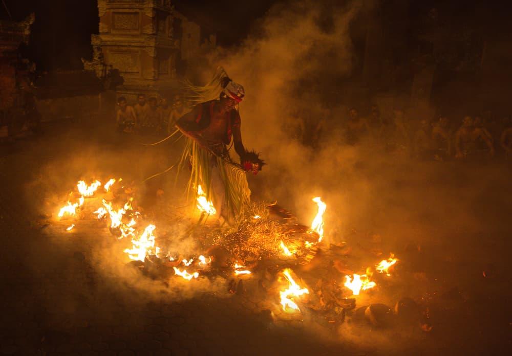 Fire Dance Ritual by Angela Muliani Hartojo — canvas wall art