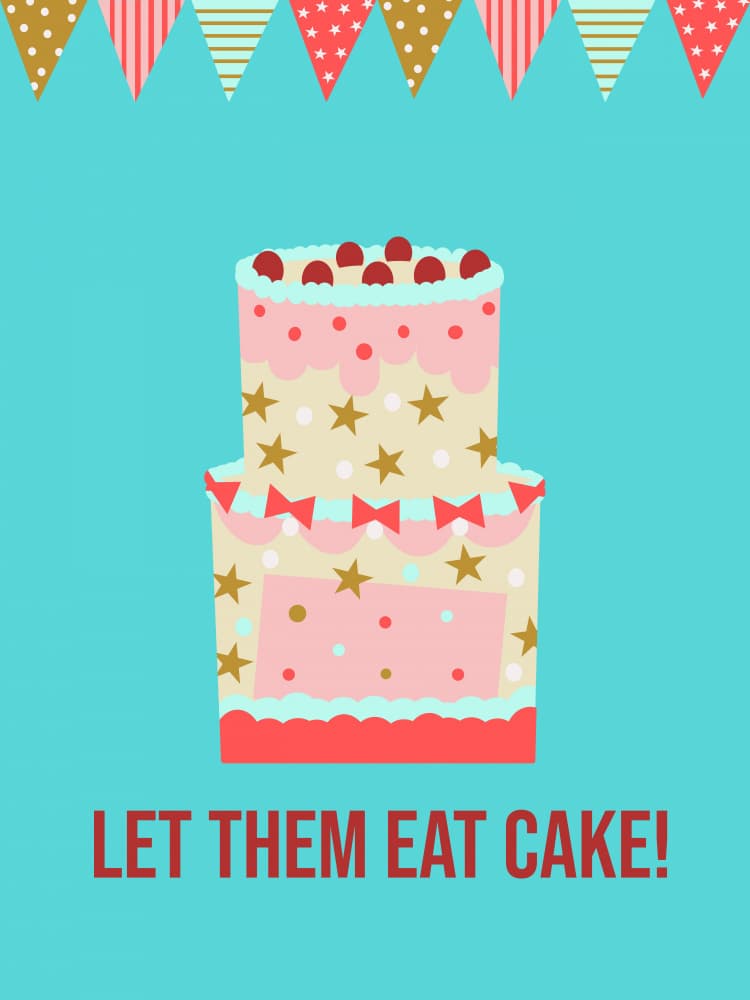 Let Them Eat Cake by Elizabeth C — canvas wall art