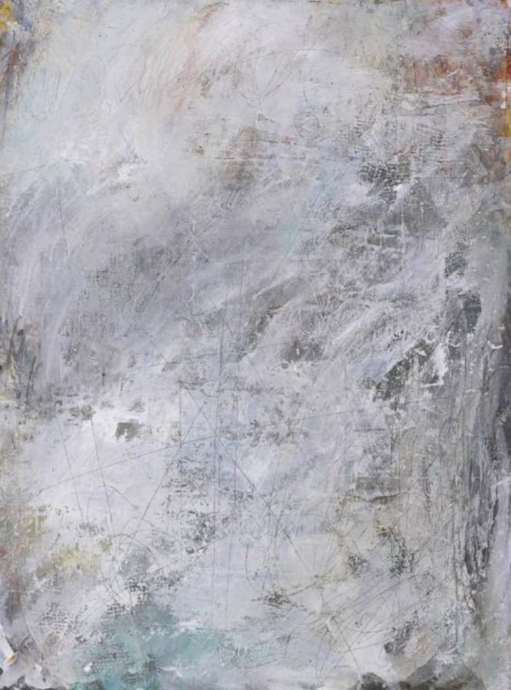 Distressed Gray Texture by Deb Chaney — canvas wall art