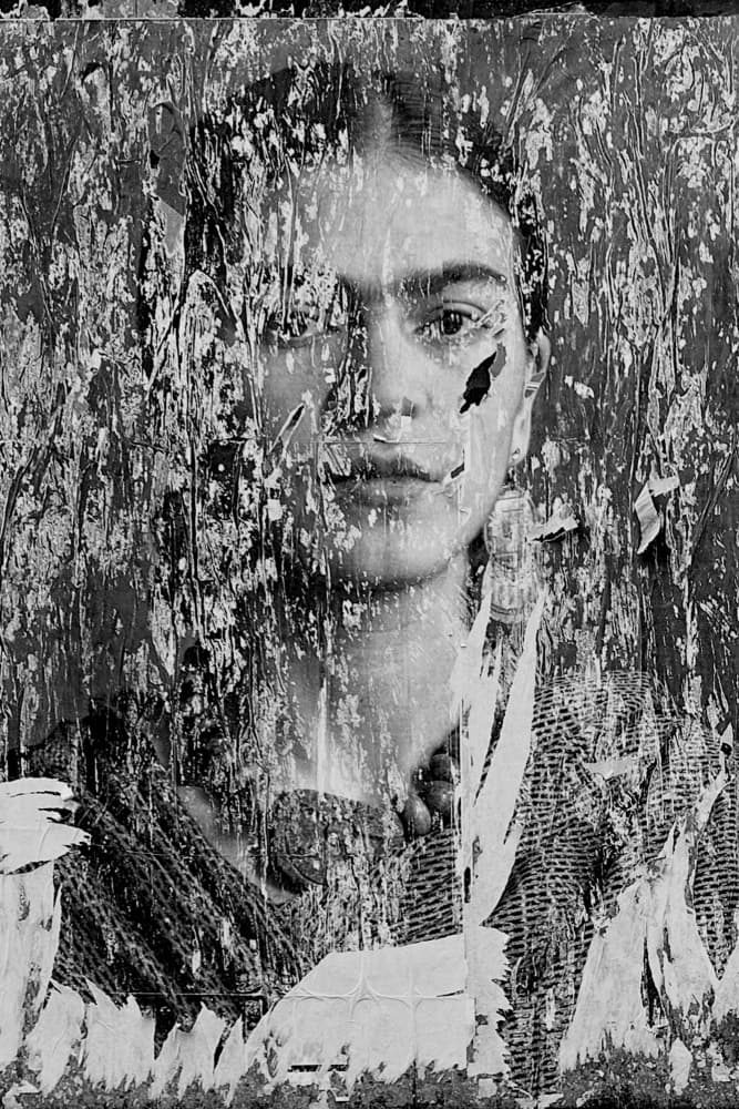 Powerful Distressed Portrait by Raffaele Maglione — canvas wall art