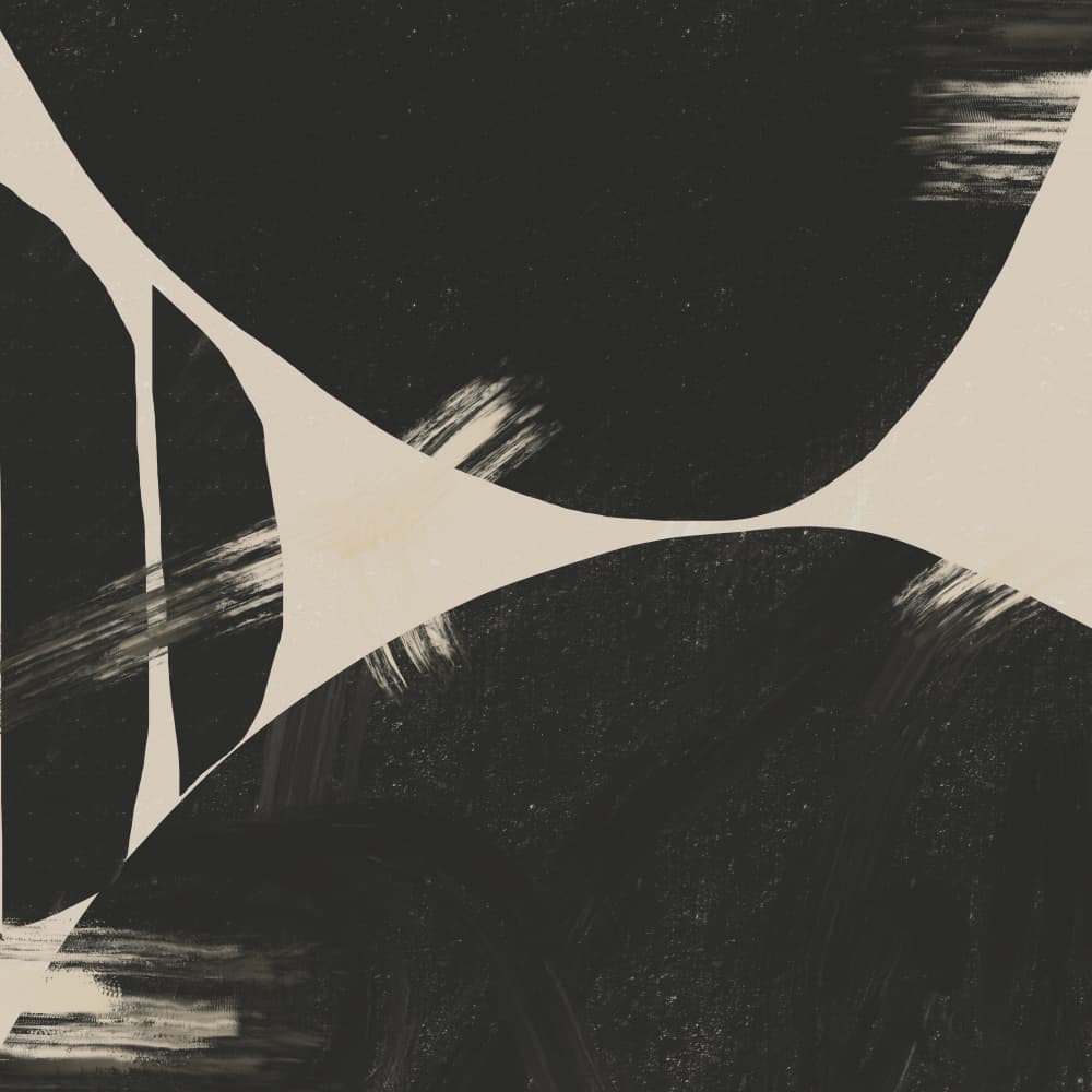 Modern Abstract Curves by Little Dean — canvas wall art