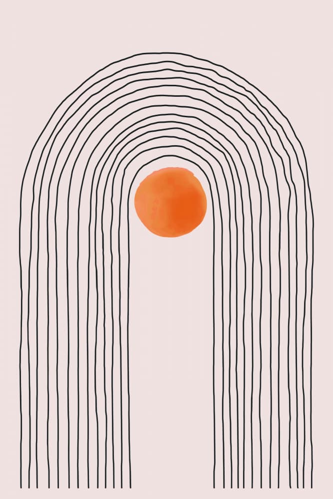Orange Sun Arch by jay stanley — canvas wall art