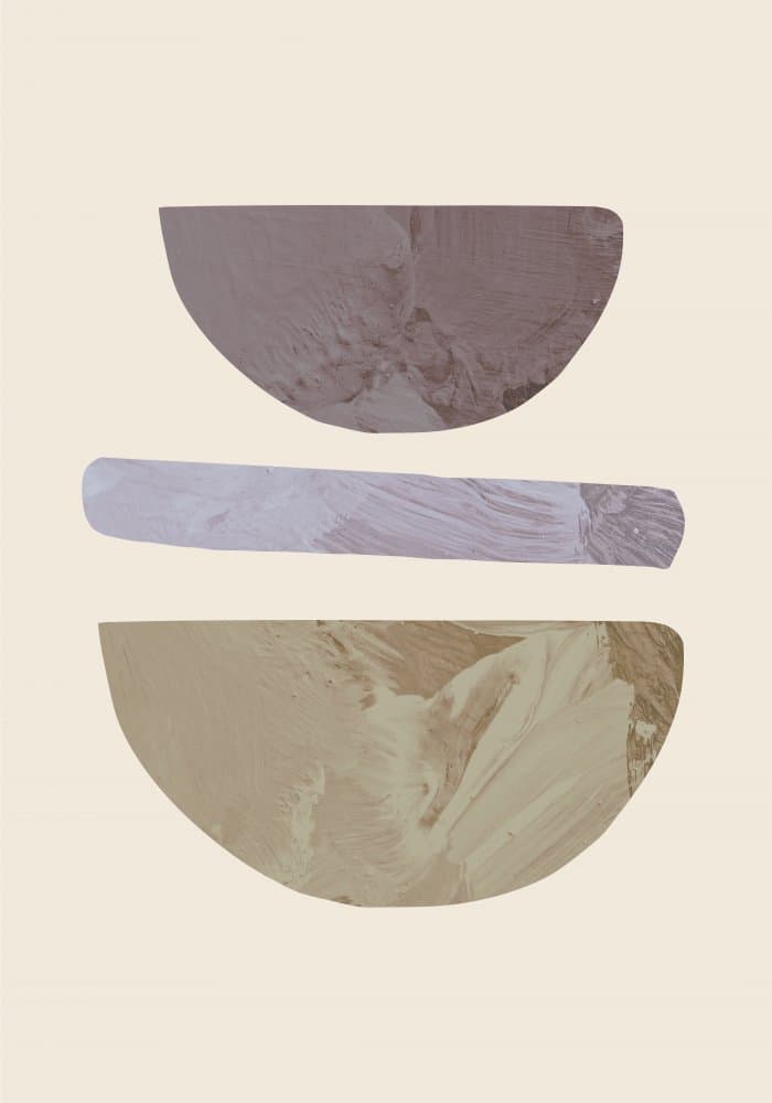 Muted Abstract Forms by Pictufy Studio — canvas wall art