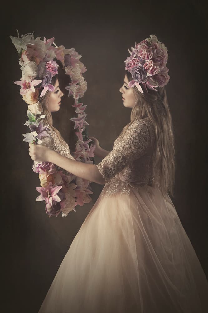 Floral Reflection by Carola Kayen-Mouthaan — canvas wall art