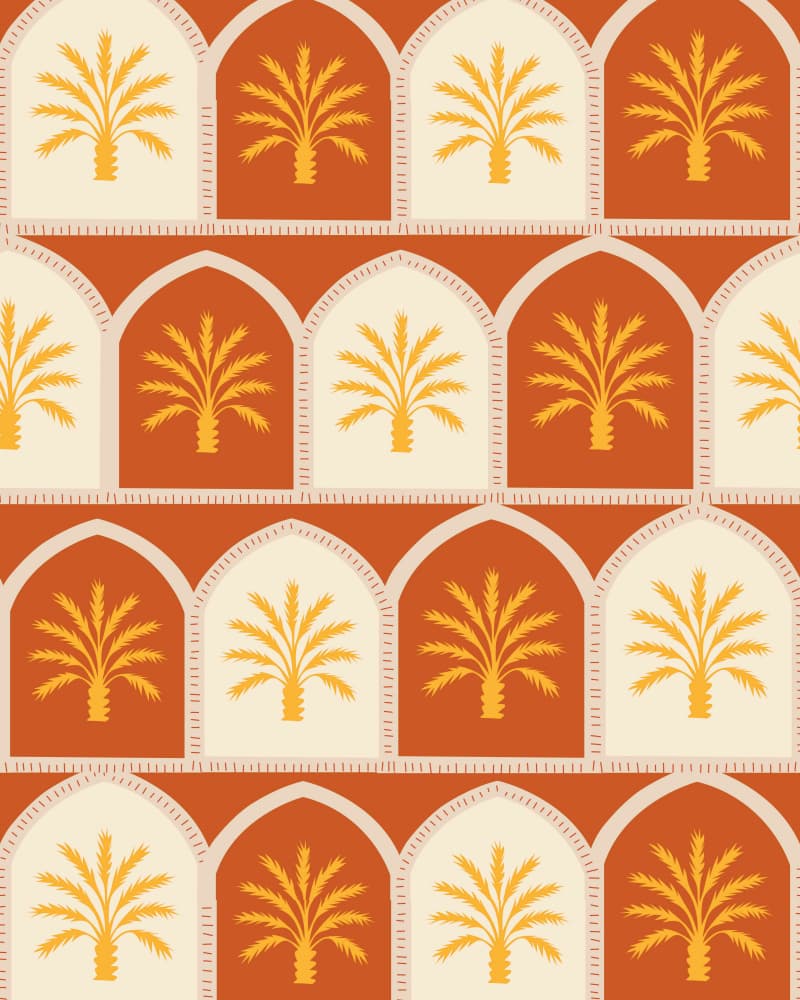 Desert Palm Arches by Kintsugi99 — canvas wall art