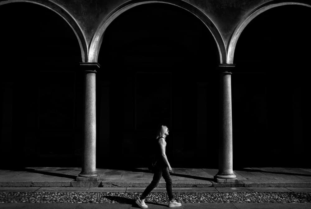 Solitary Walk Arches by Giorgio Toniolo — canvas wall art