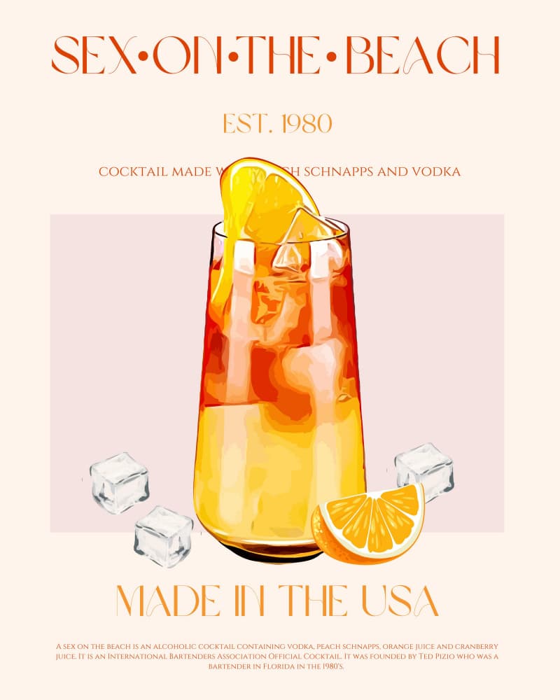 Sex on the Beach Cocktail