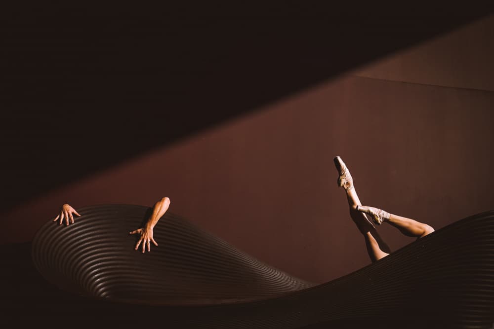 Ballet Forms In Shadow by Oshrit Nitzan — canvas wall art