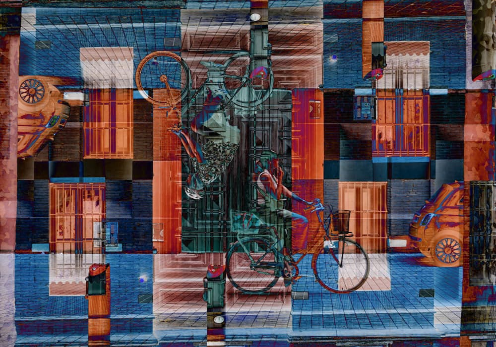 Abstract Urban Ride by Marketa Zvelebil PhD LRPS CrGP. — canvas wall art