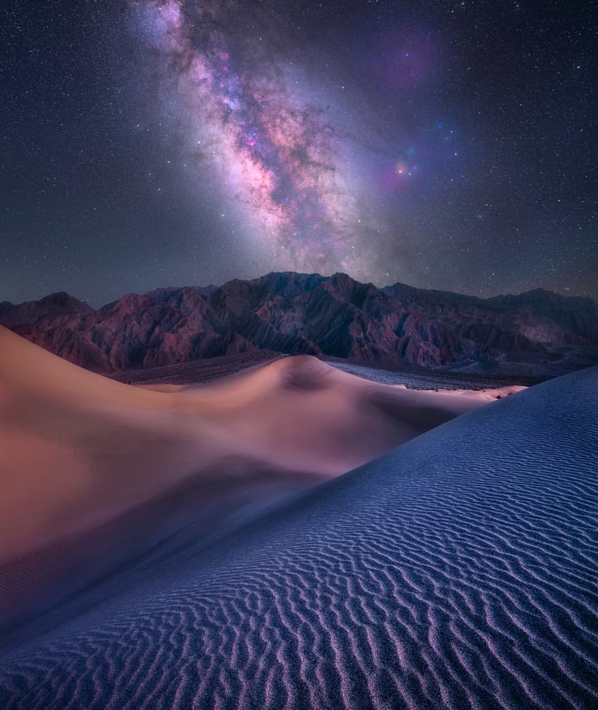 Milky Way Desert Night by Abhijit Patil — canvas wall art