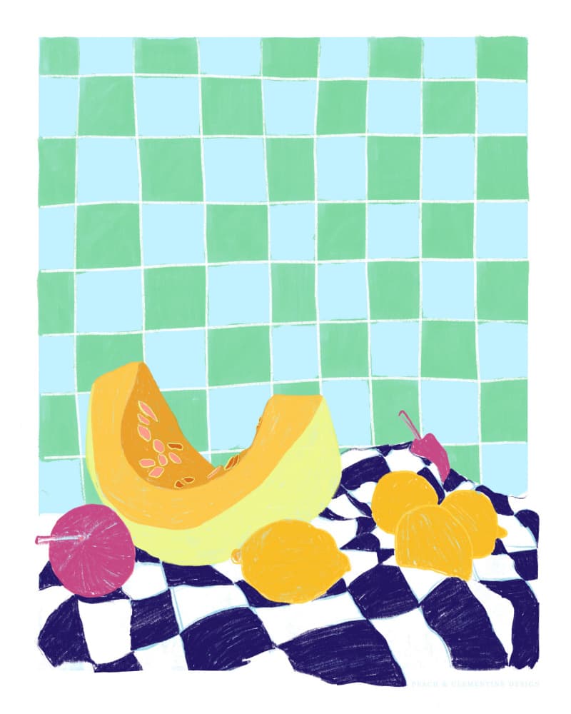 Pandc Neonstilllife Copy by Jenny Liz Rome — canvas wall art