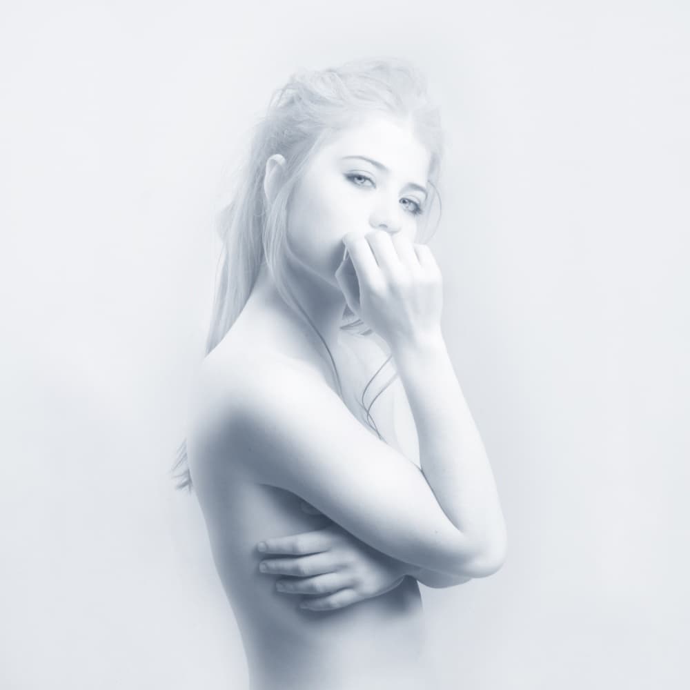Pensive Ethereal Portrait by Melissa Osorio — canvas wall art