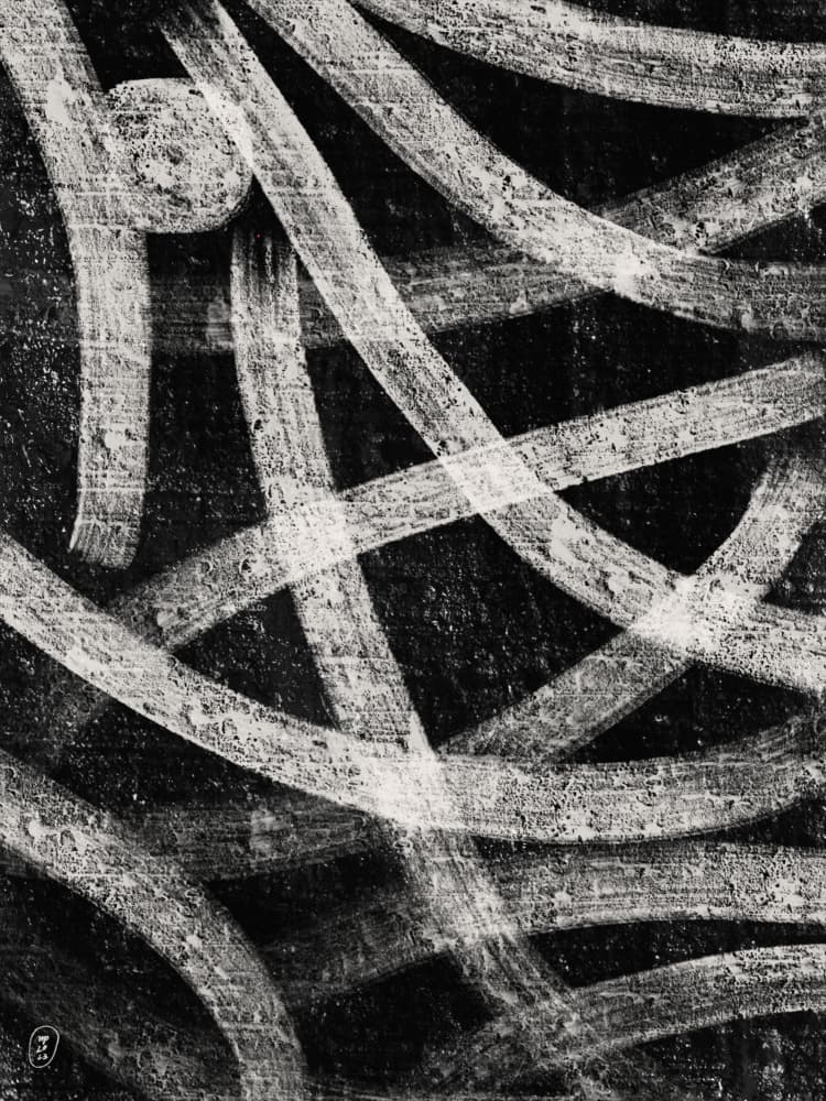 Dynamic Abstract Lines by Martino Pietropoli — canvas wall art