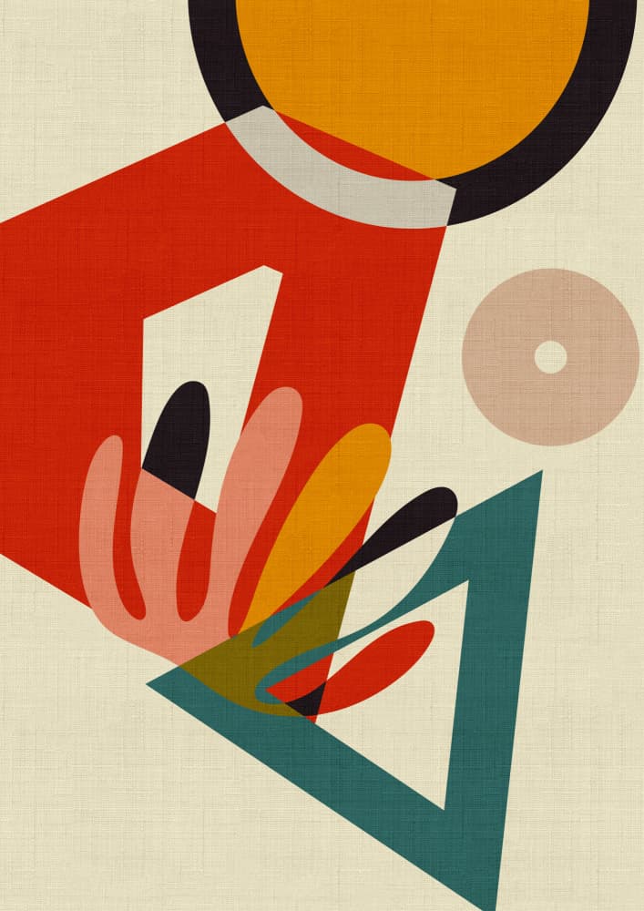 Mid Century Cirque 2 by Ana Rut Bre — canvas wall art