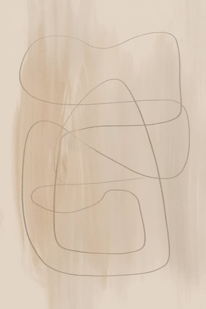 Soft Flowing Lines by Melloi Art Prints — canvas wall art