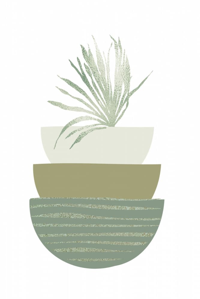 Abstract Botanical Stack by Sally Ann Moss — canvas wall art