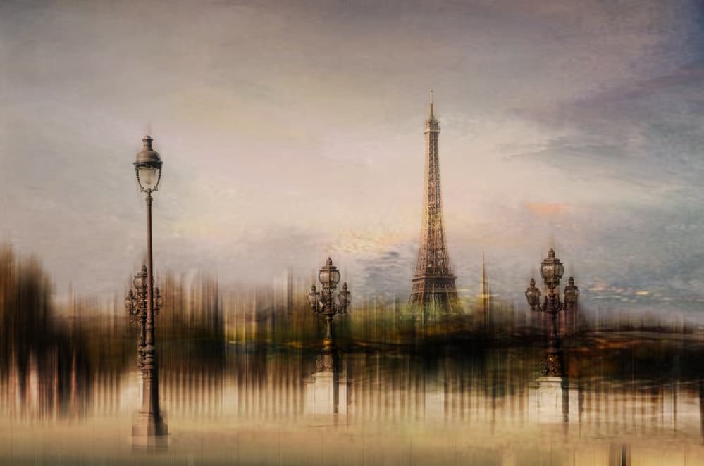 Eiffel Tower Dreamscape by Orkidea W. — canvas wall art