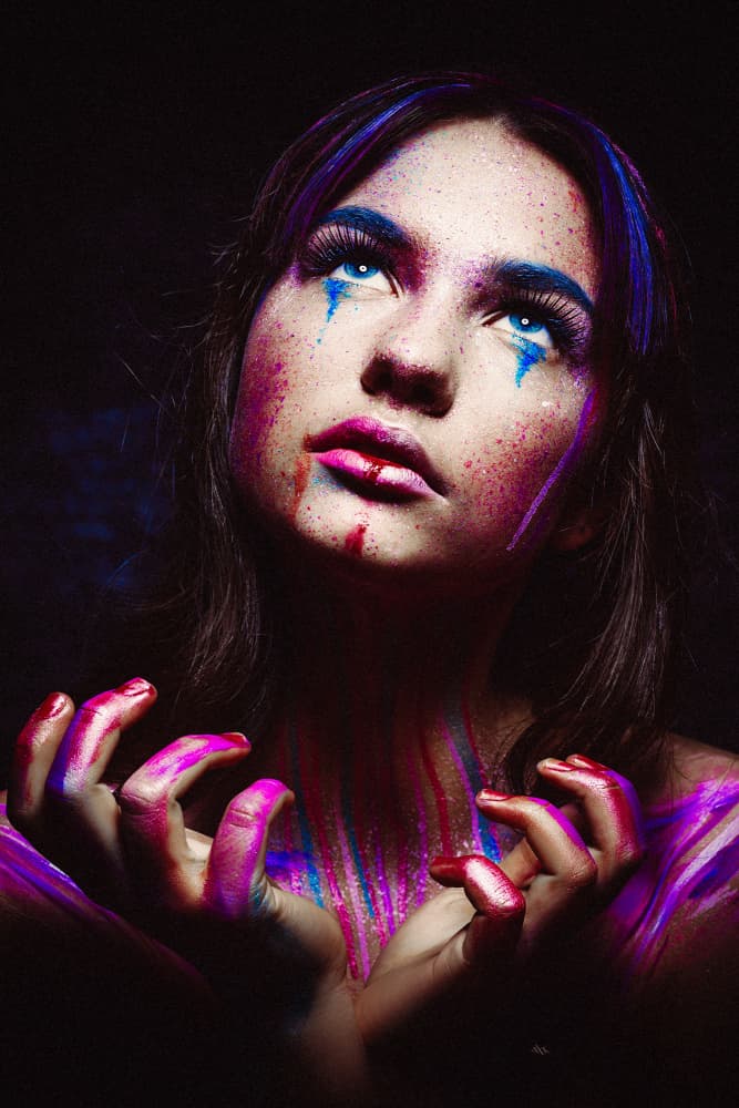 Vivid Emotional Portrait by Ruslan Bolgov — canvas wall art