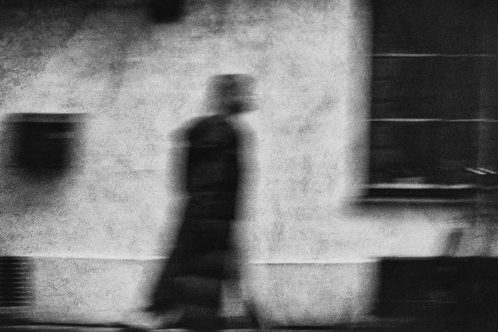 Blurred City Figure by Vincenzo Pascale — canvas wall art