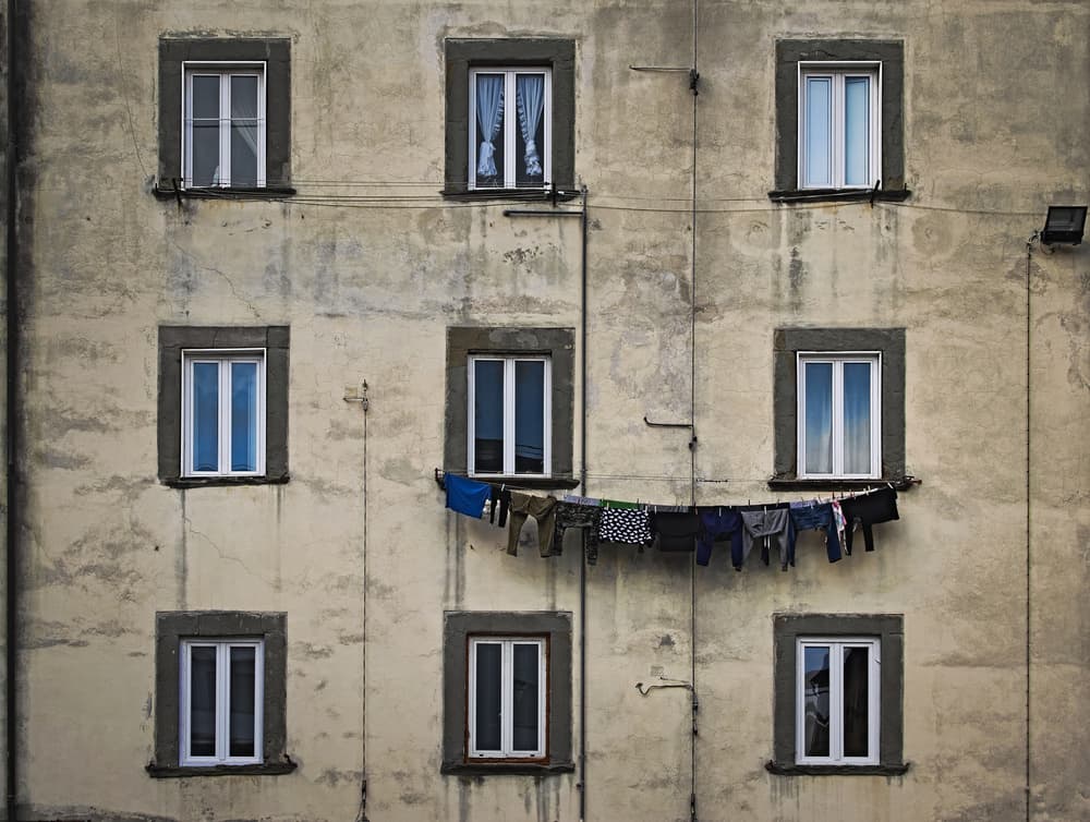 Old City Laundry by Francesco Del Santo — canvas wall art