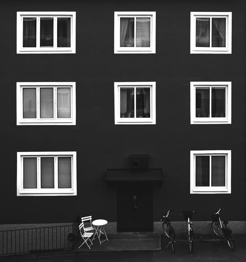 Minimalist Building Facade by Samir Pajic — canvas wall art