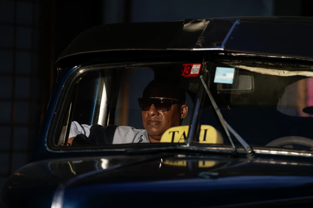 Taxi Driver in Sunglasses by Gina Buliga — canvas wall art