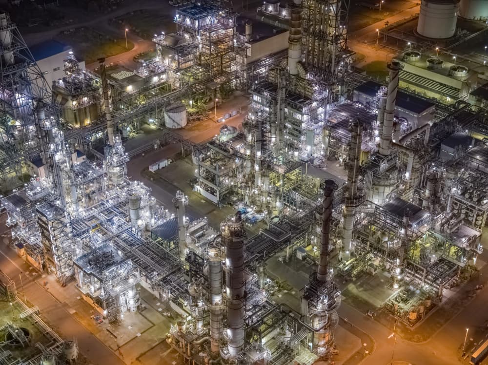 Illuminated Industrial Night by Kobayashi Tetsurou — canvas wall art