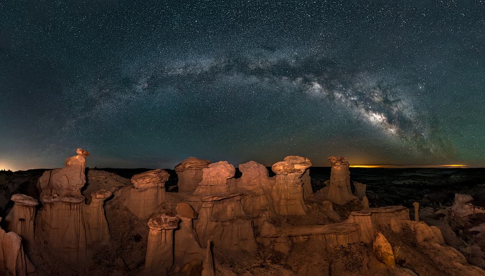 Milky Way Desert Night by Hua Zhu — canvas wall art