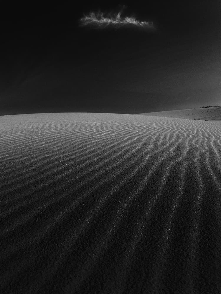 Desert Ripples Dark Sky by Nana Sousa Dias — canvas wall art
