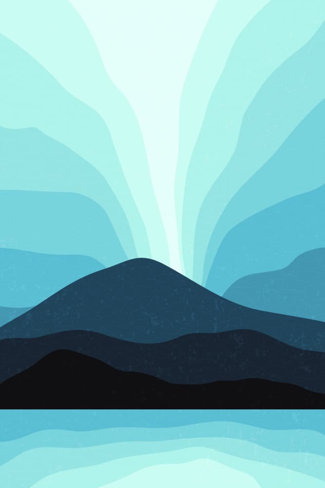 Blue Mountain Reflection by jay stanley — canvas wall art