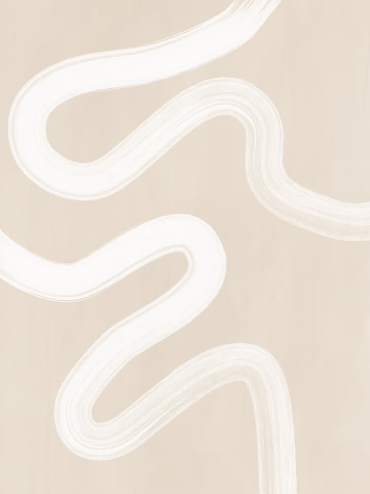 Wavy Abstract Lines by Elena Ristova — canvas wall art