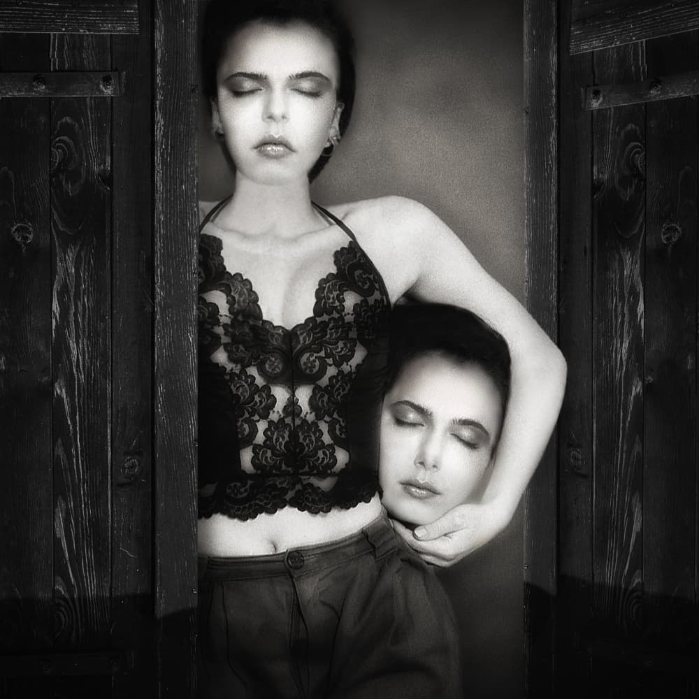 Surreal Duality Portrait by Jan Donckers — canvas wall art