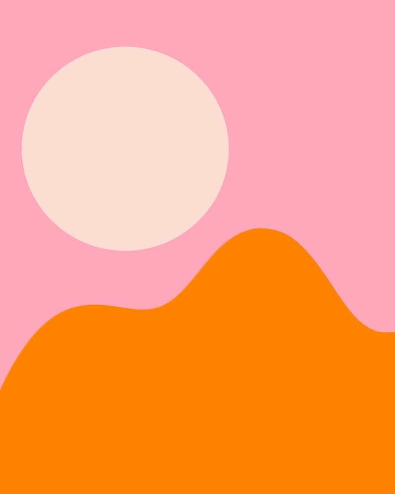 Pink Desert Sun by Galaxy Eyes — canvas wall art