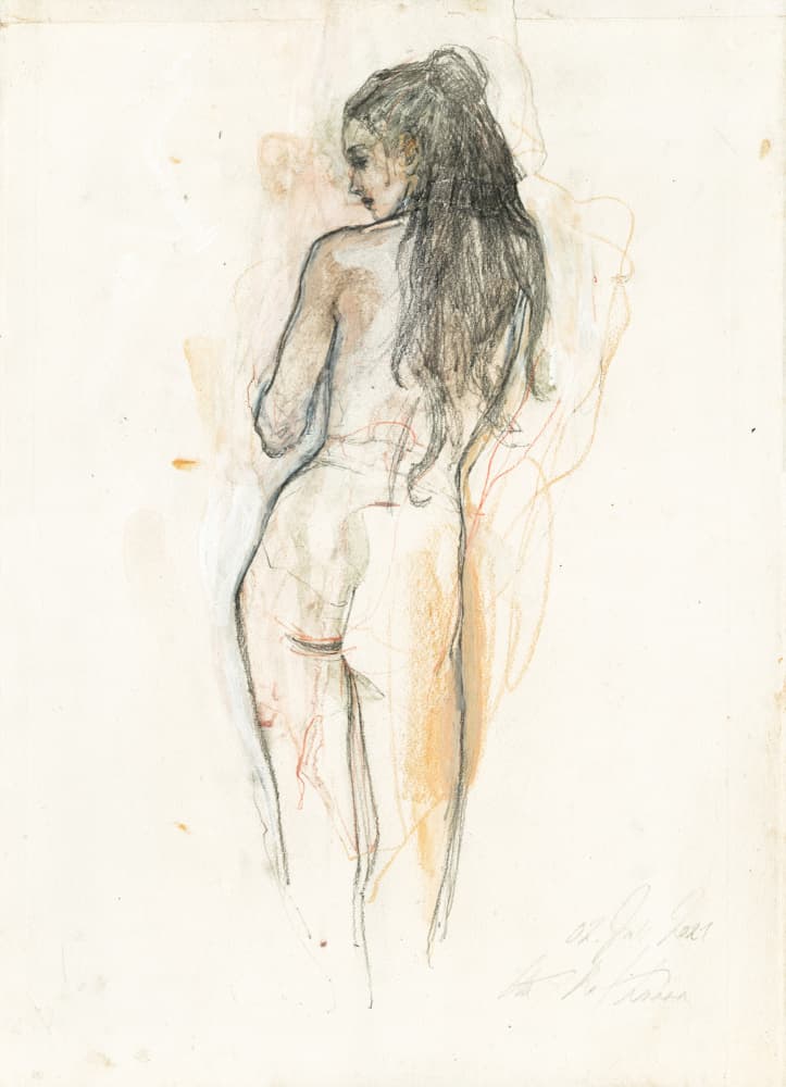 Elegant Nude Study by Ute Rathmann — canvas wall art