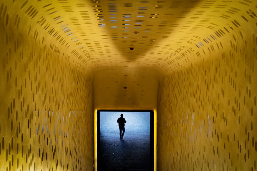 Golden Tunnel Journey by Linda Wride — canvas wall art