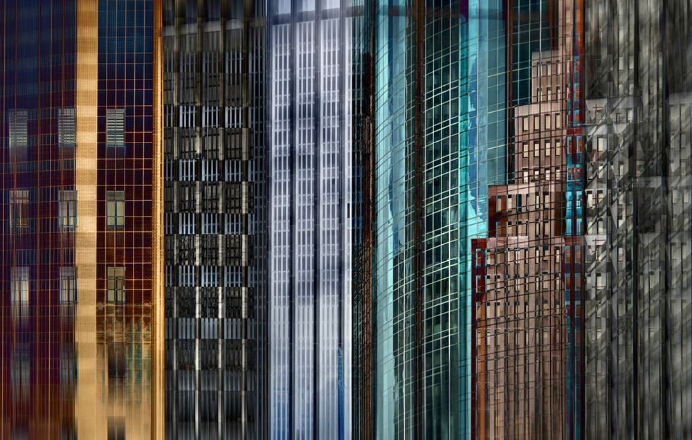 Urban Architectural Reflections by Roxana Labagnara — canvas wall art