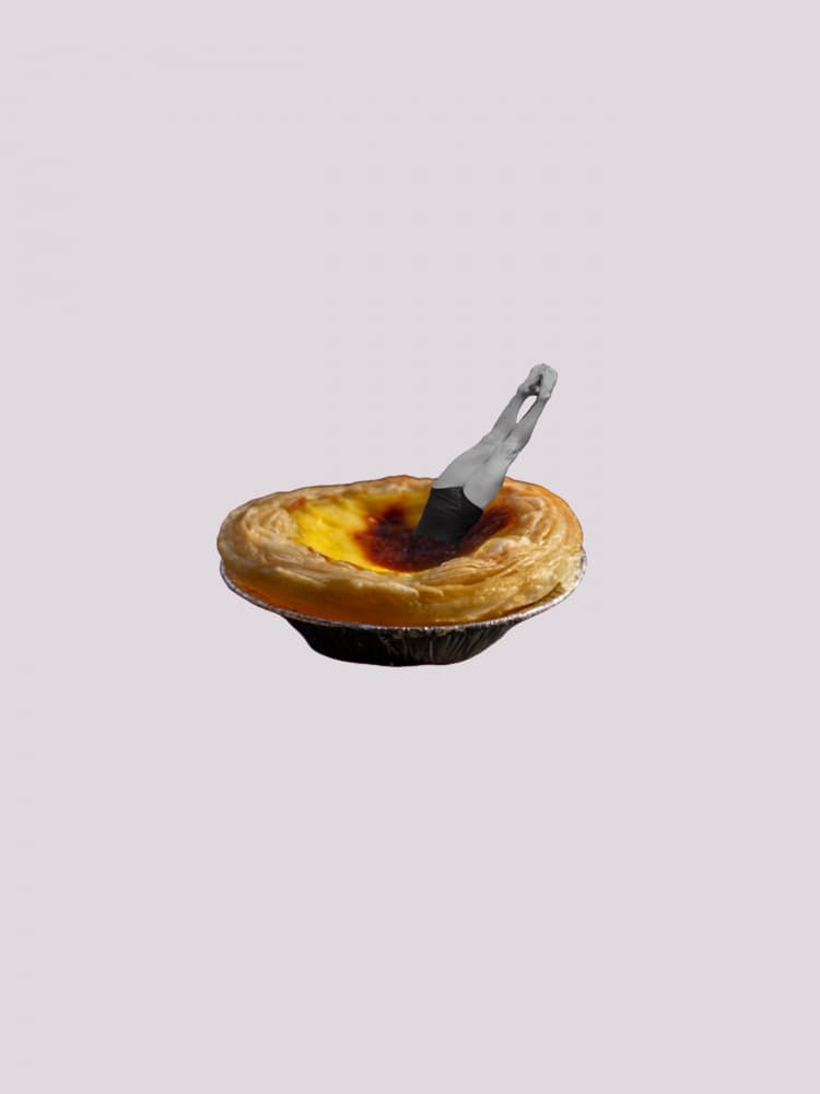 Diving Into Custard by Elizabeth C — canvas wall art