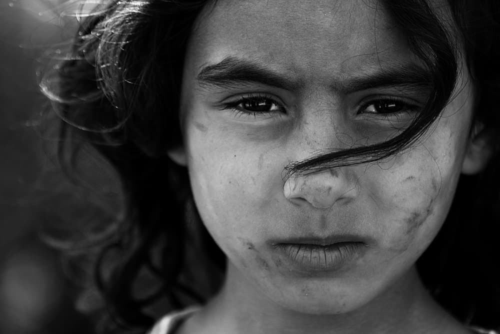 Soulful Child Portrait by Emine Basa — canvas wall art