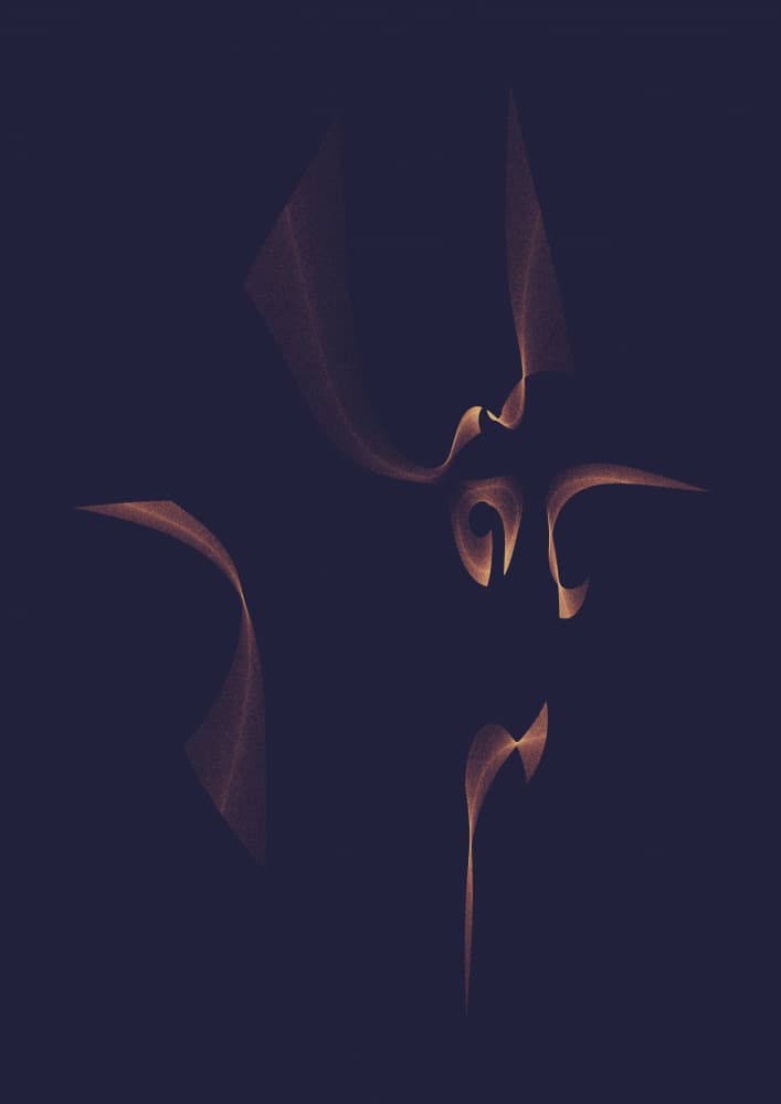 Graceful Golden Flow by AV11 — canvas wall art